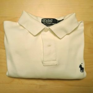 Polo by Ralph Lauren White Men's Custom Fit S